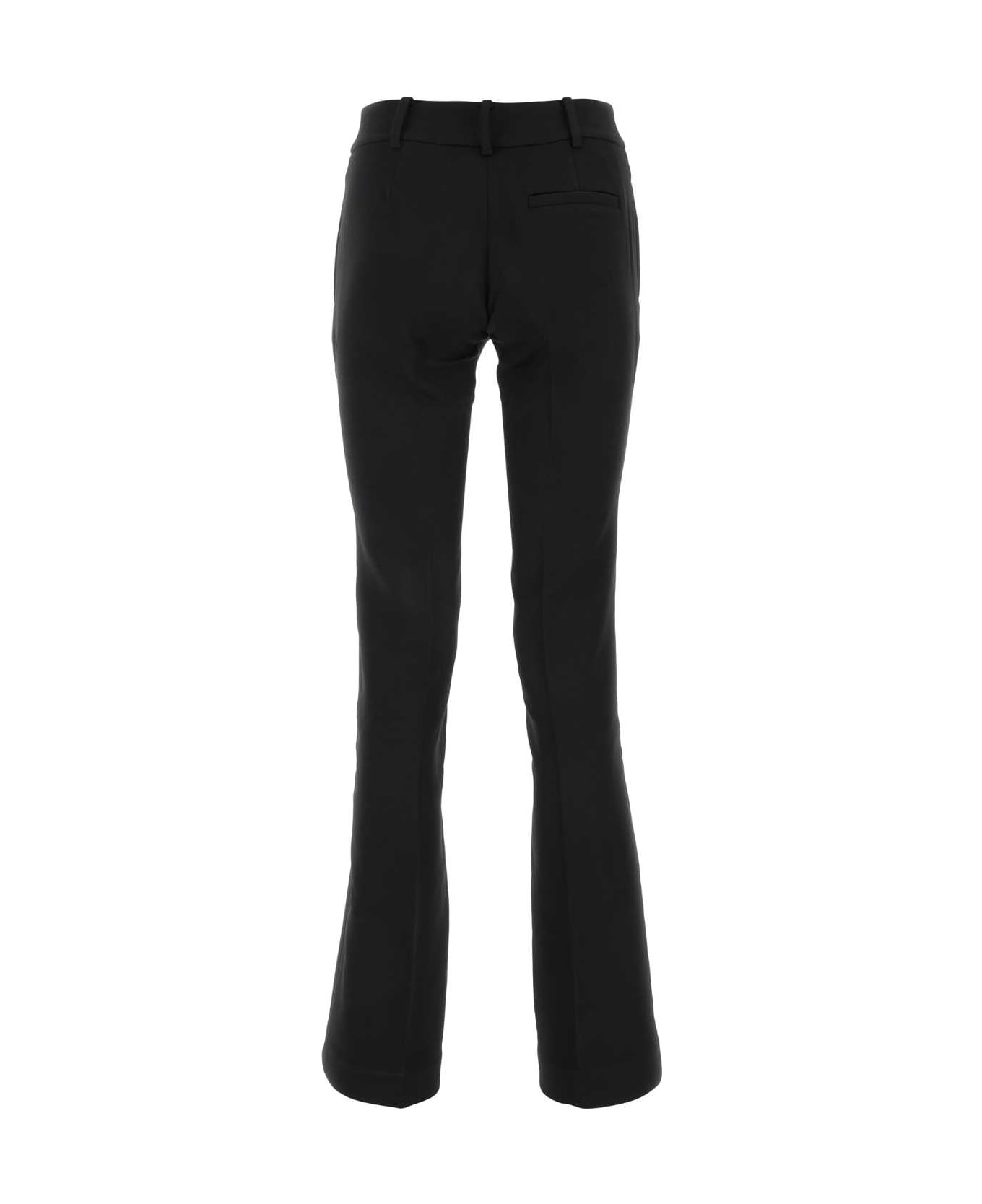 Michael Kors Black Stretch Polyester Pant - BLACK