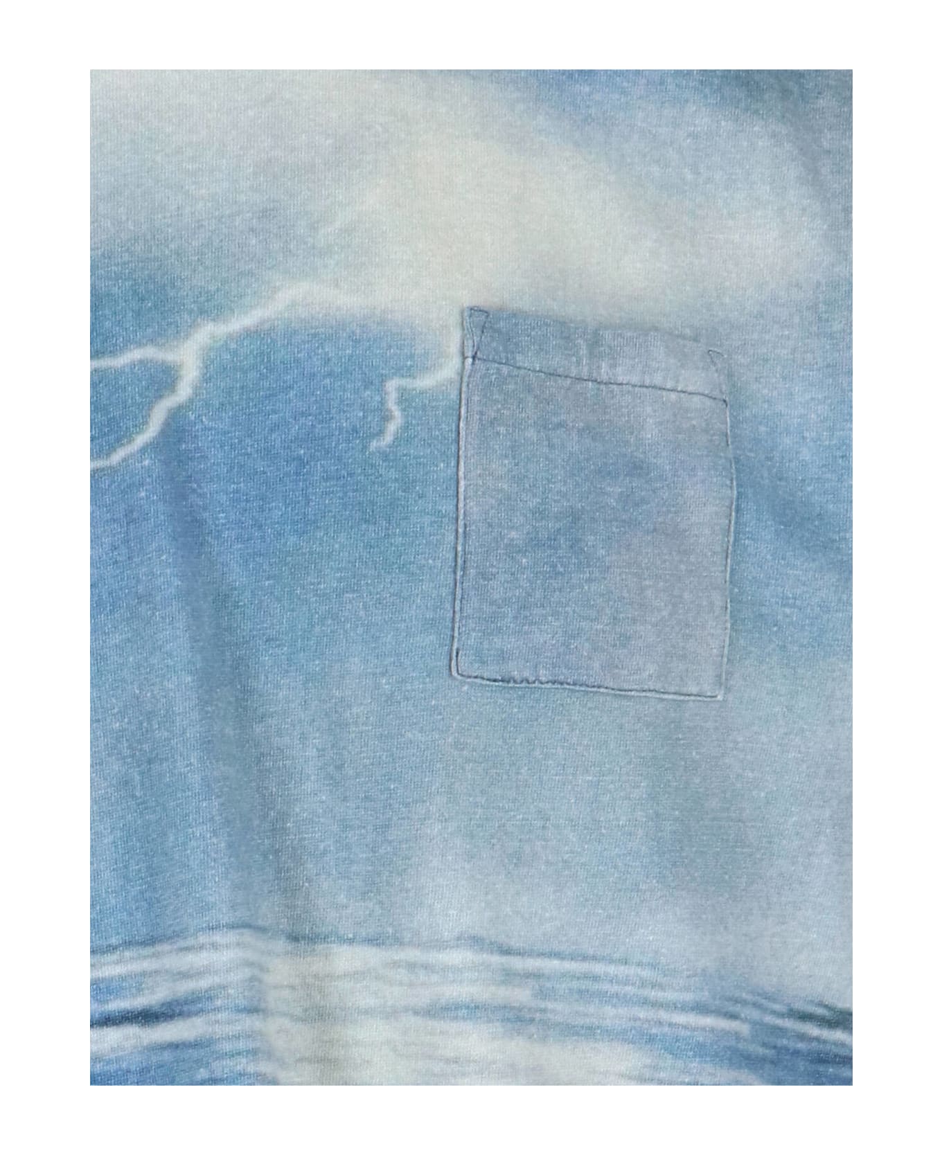 ERL Maxi Print T-shirt - Light Blue