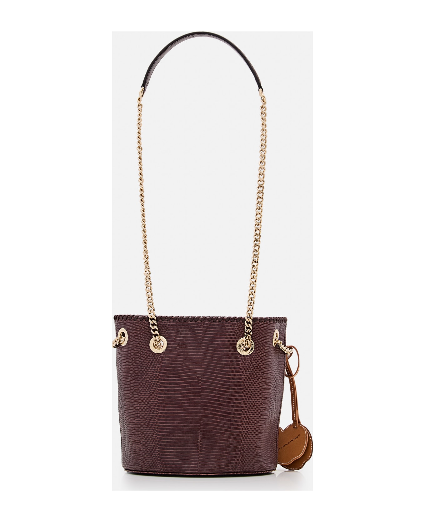 Stella McCartney Embossed Alter Mat Shoulder Bag - Chocolate Brown