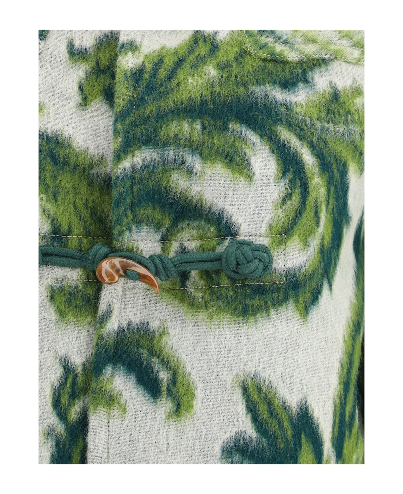 Etro Carded Wool Duffle Coat