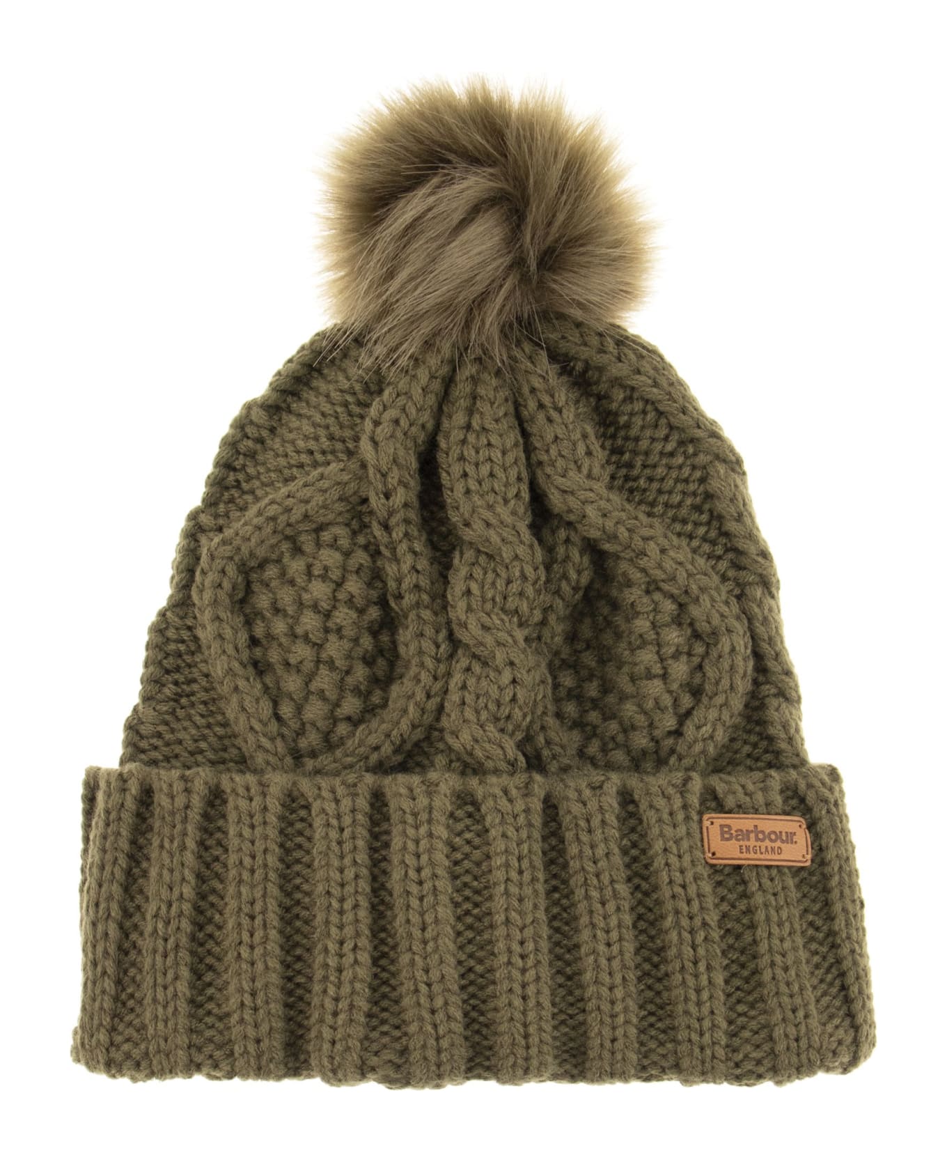 Barbour Ridley Cap And Scarf Set - Olive