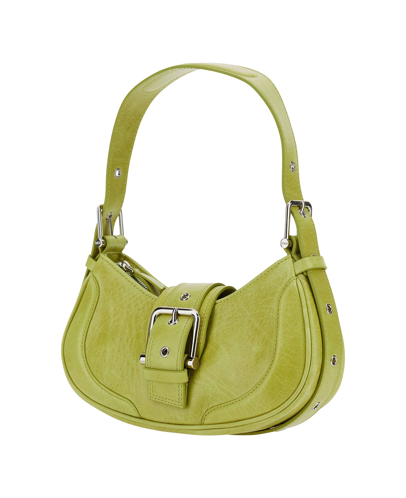 OSOI 'hobo Brocle' Yellow Shoulder Bag In Hammered Leather Woman - Yellow