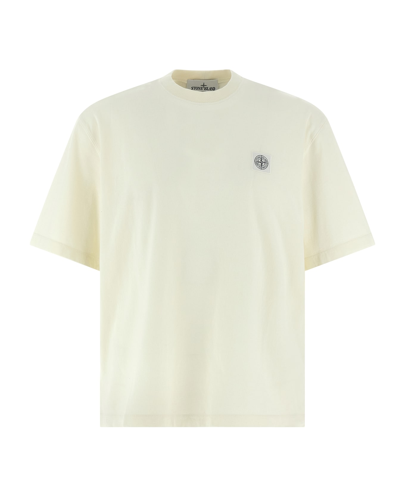 Stone Island Logo Patch T-shirt - Beige