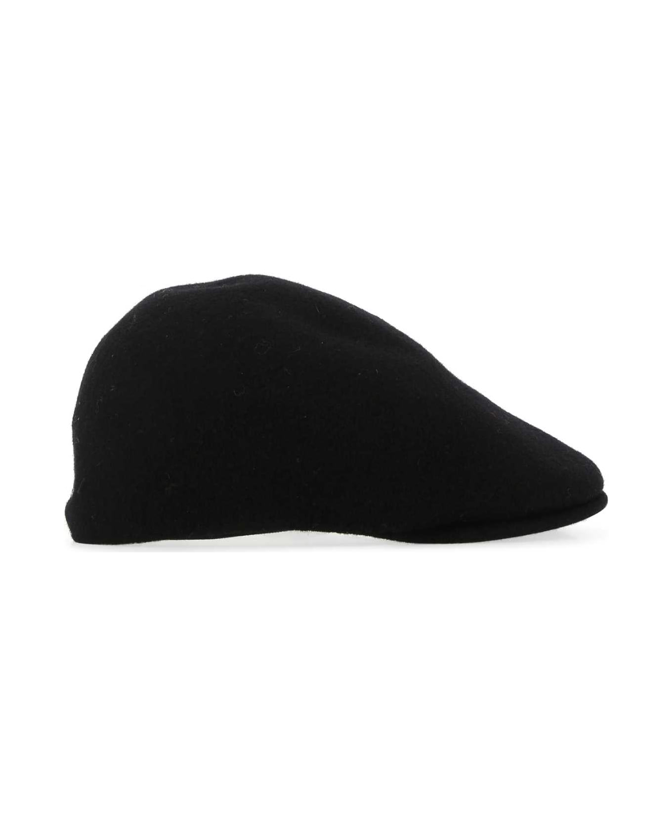 Kangol Black Felt Baker Boy Hat - BK001