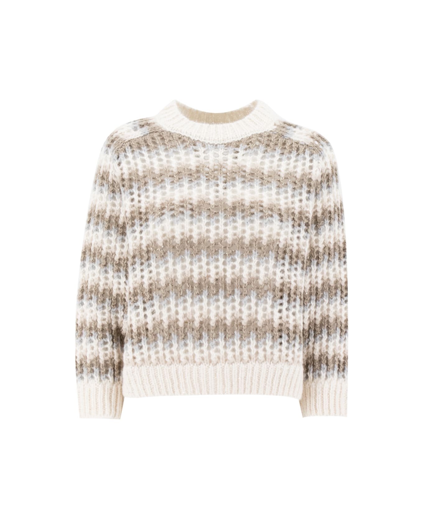 Peserico Sweater - BEIGE  BIANCO  TORTORA ニットウェア