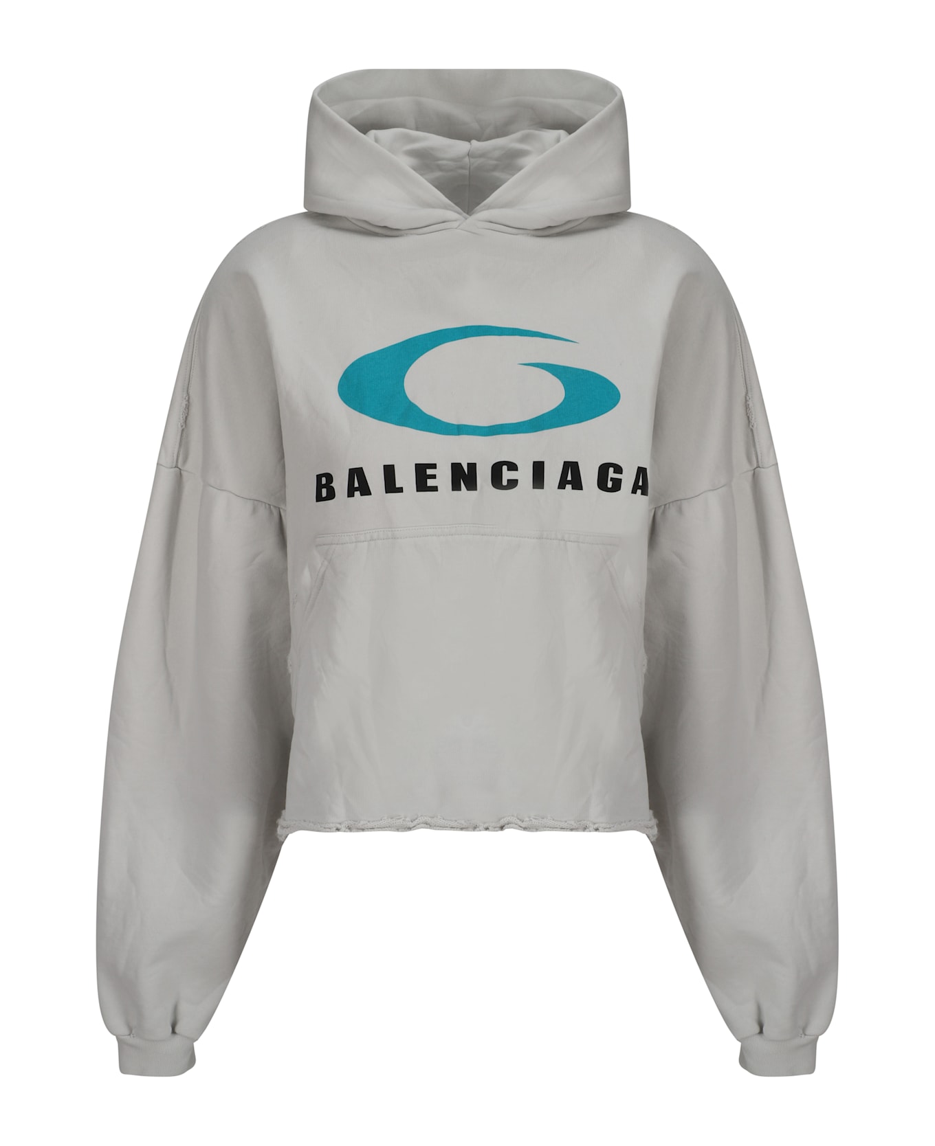 Balenciaga Hoodie - Dirty White/blue