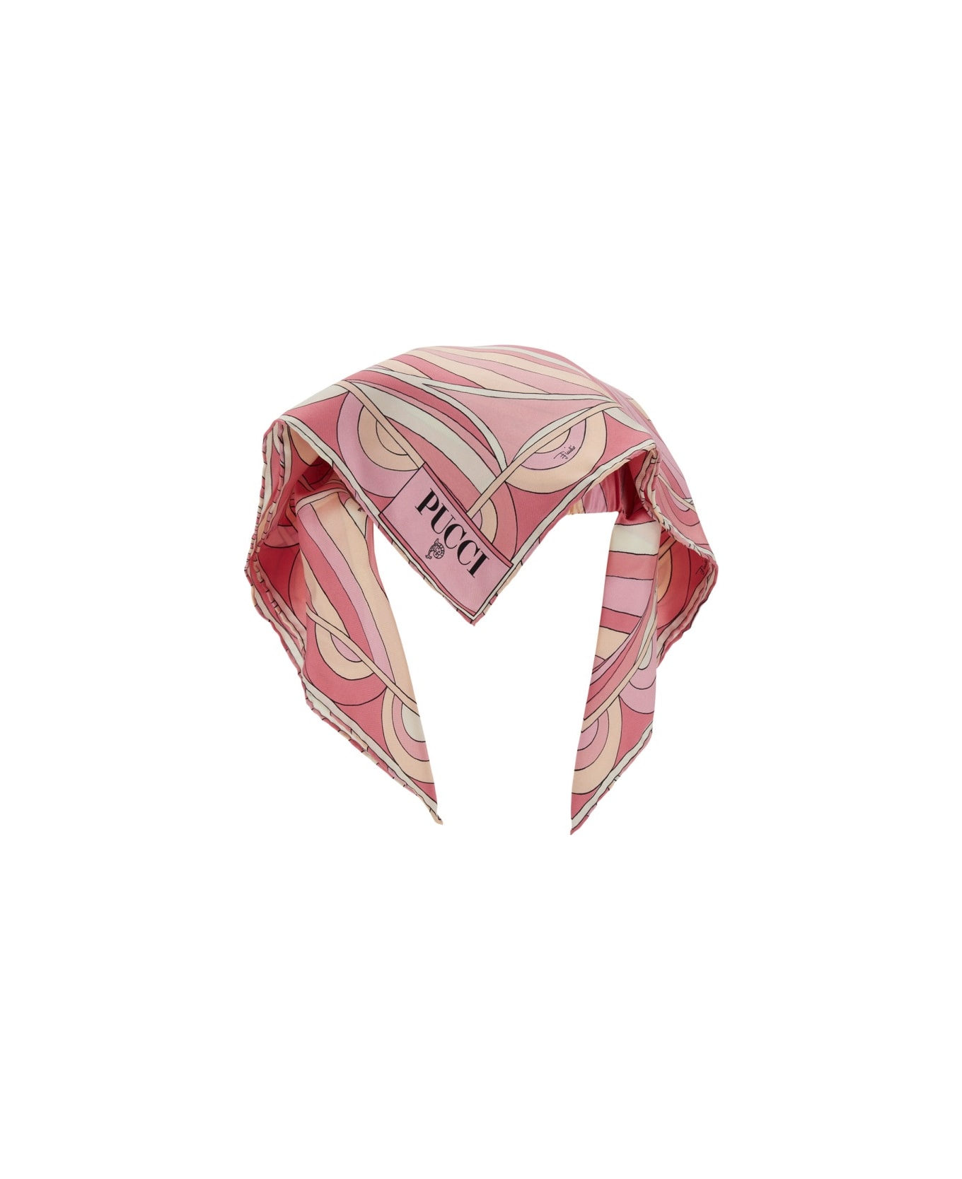 Pucci Visor With Scarf - PINK