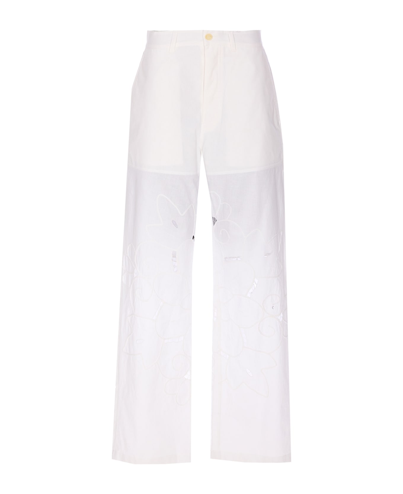 Marine Serre Regenerated Pants - White