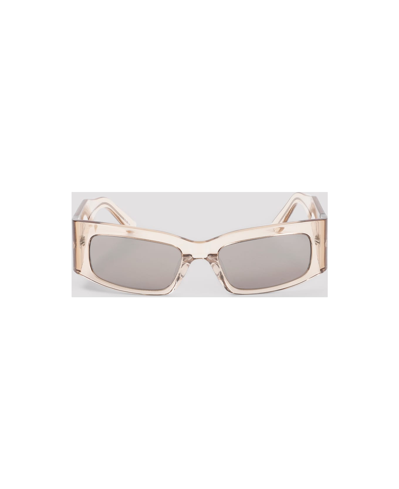 Balenciaga Paper Rectangle Sunglasses - Almond Silver