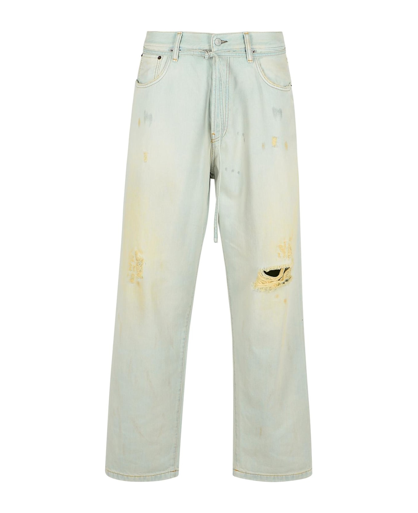 Acne Studios 'shorebreak' Light Blue Cotton Jeans - Light Blue