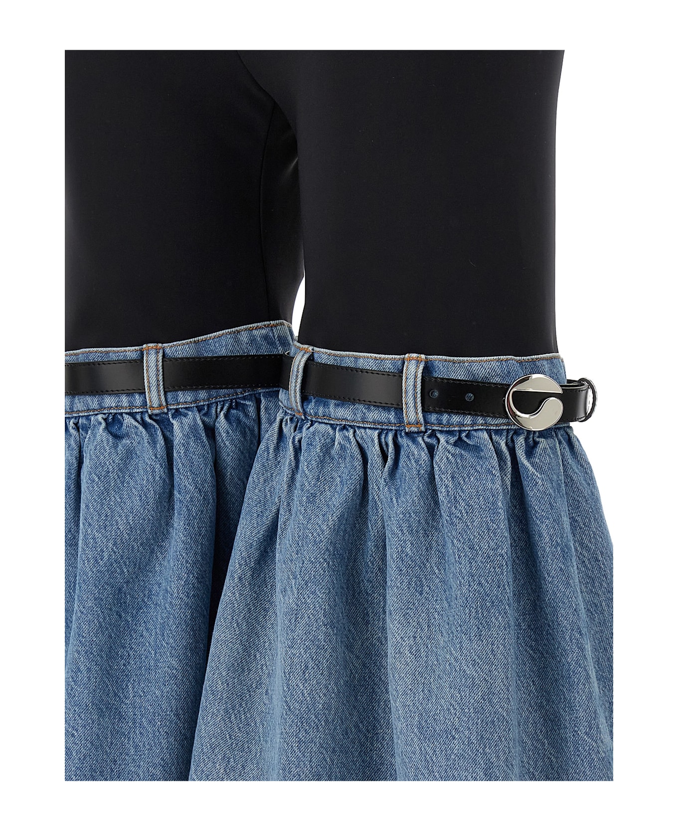 Coperni 
hybrid Denim Flare
 Pants - BLACK/BLUE