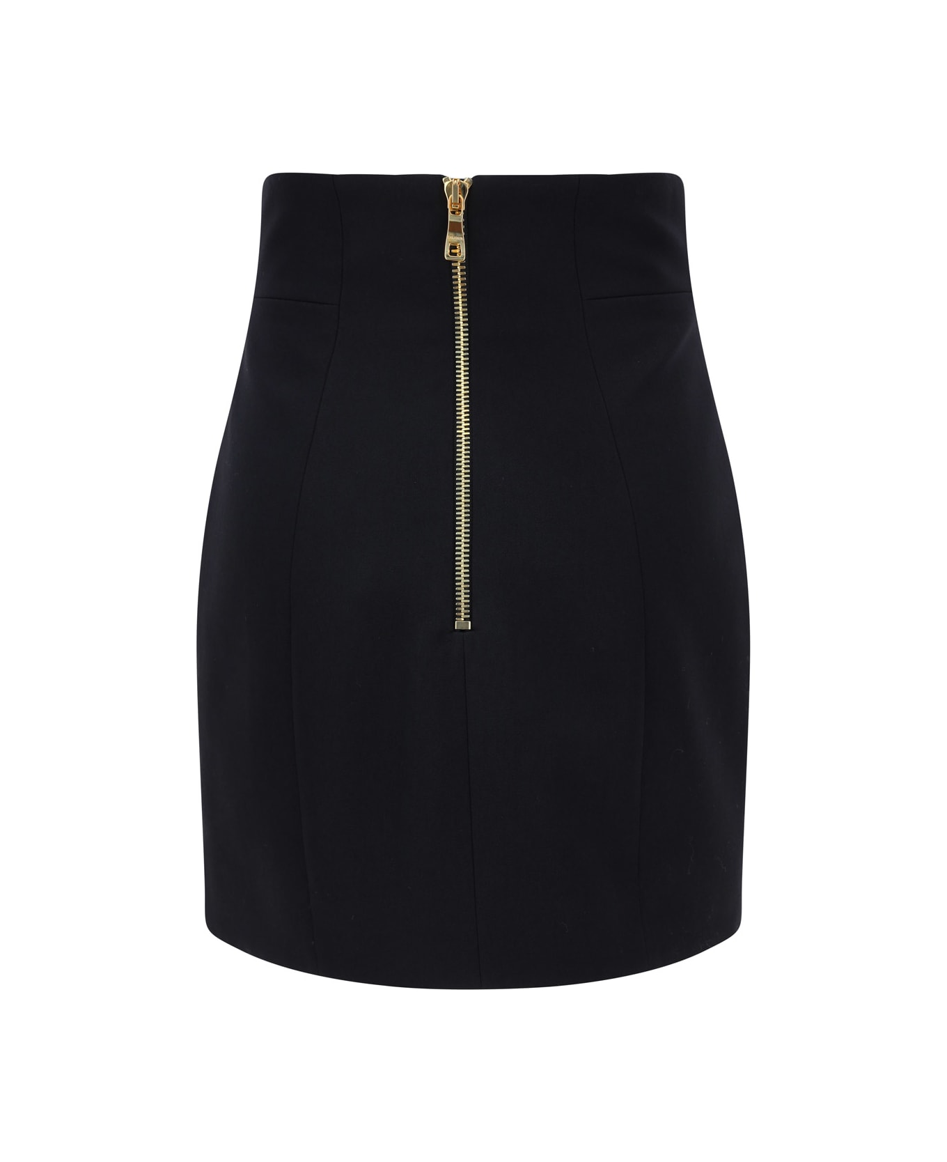 Balmain Wool Pencil Skirt - Noir スカート