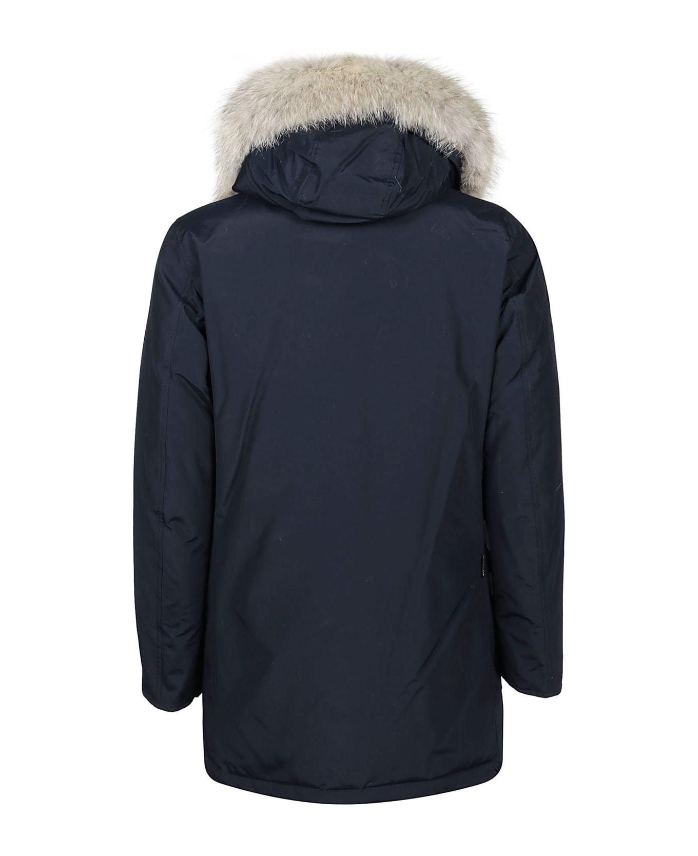 Woolrich Arctic Detachable Fur Parka - Mlb Melton Blue
