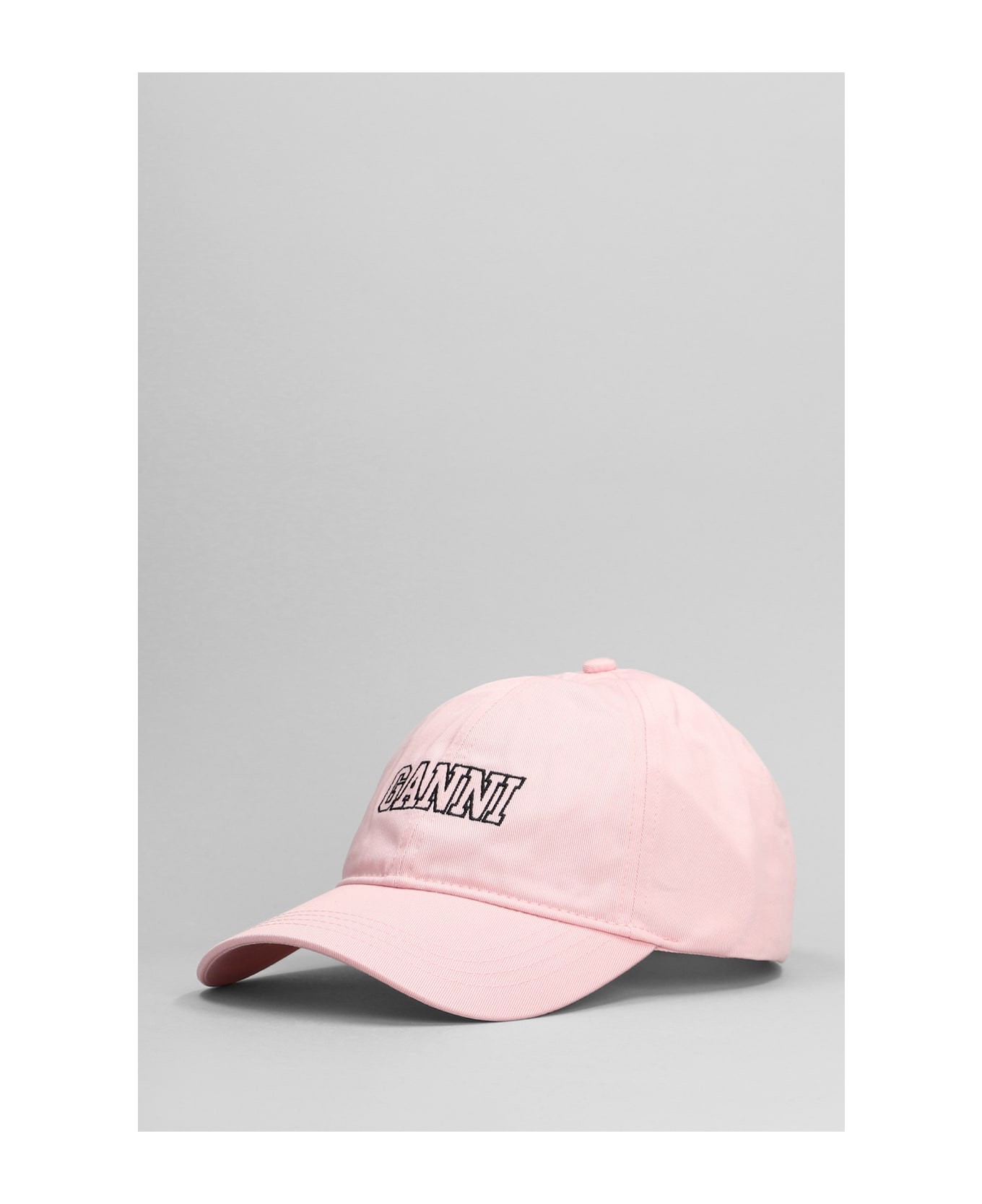 Ganni Hats In Rose-pink Cotton - rose-pink