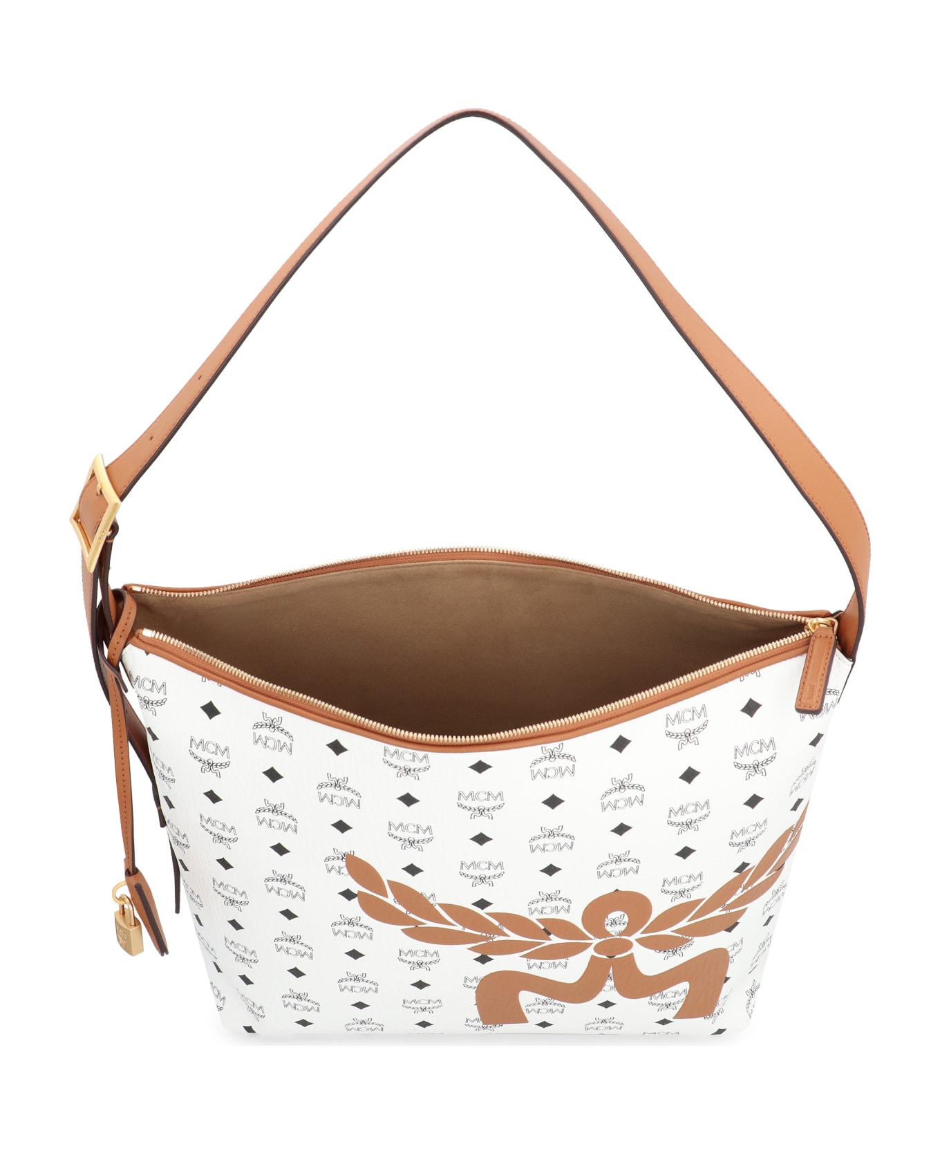 MCM Aren Vegan Leather Tote - White トートバッグ