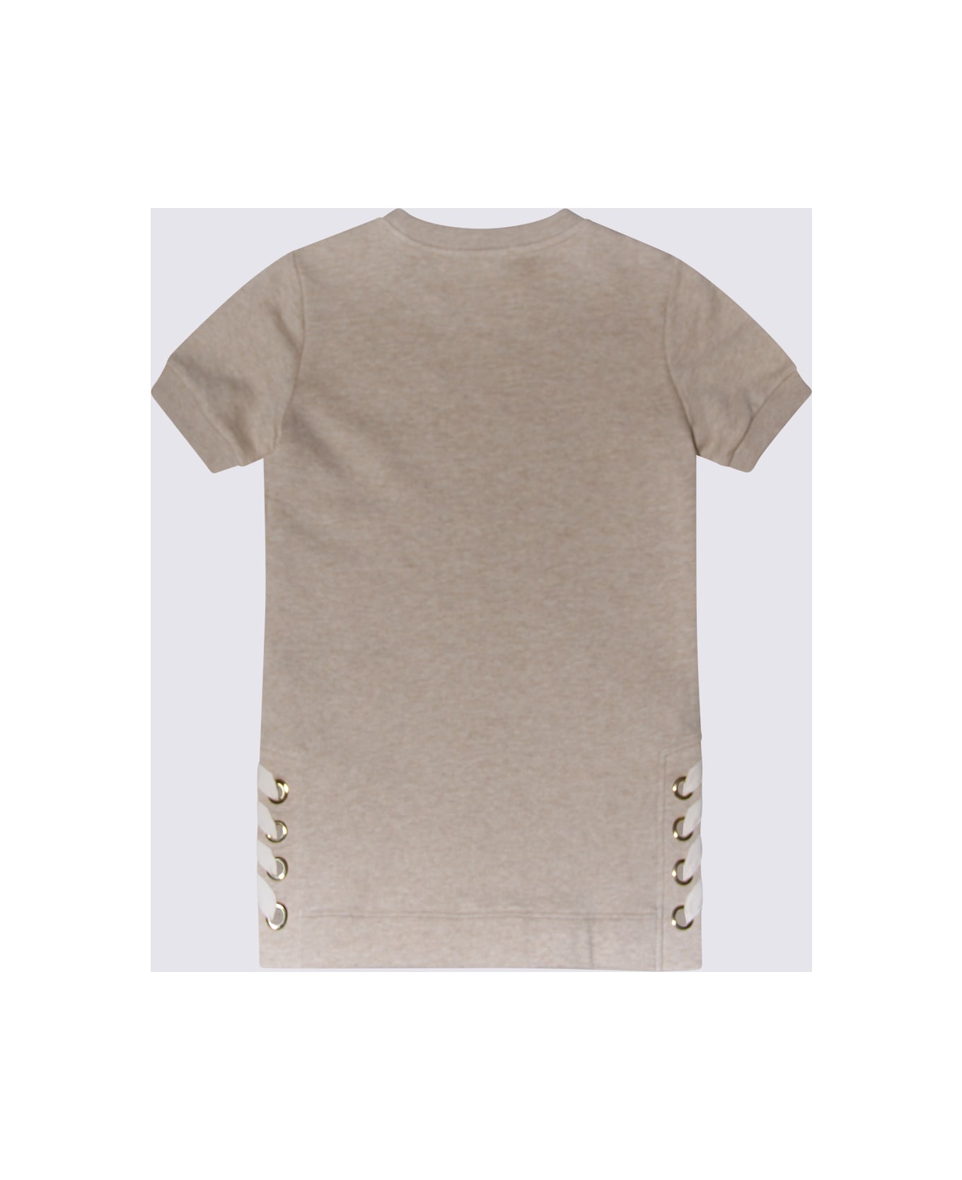 Chloé Beige Cotton T-shirt - BEIGE ANTICO