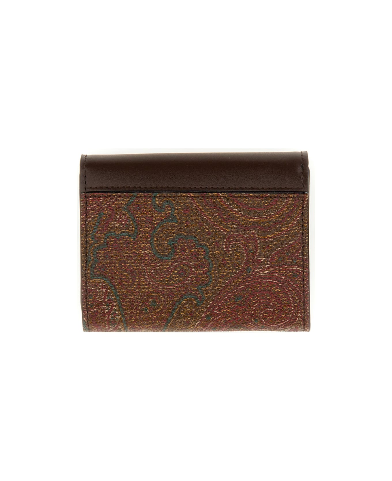 Etro Paisley Wallet - BROWN