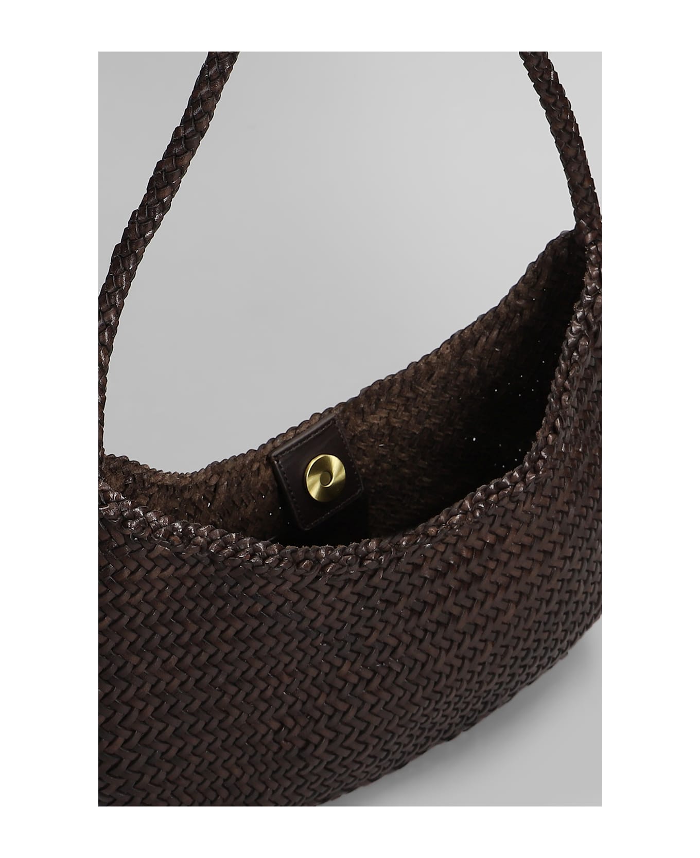 Dragon Diffusion Nova Luna Hand Bag In Brown Leather - brown