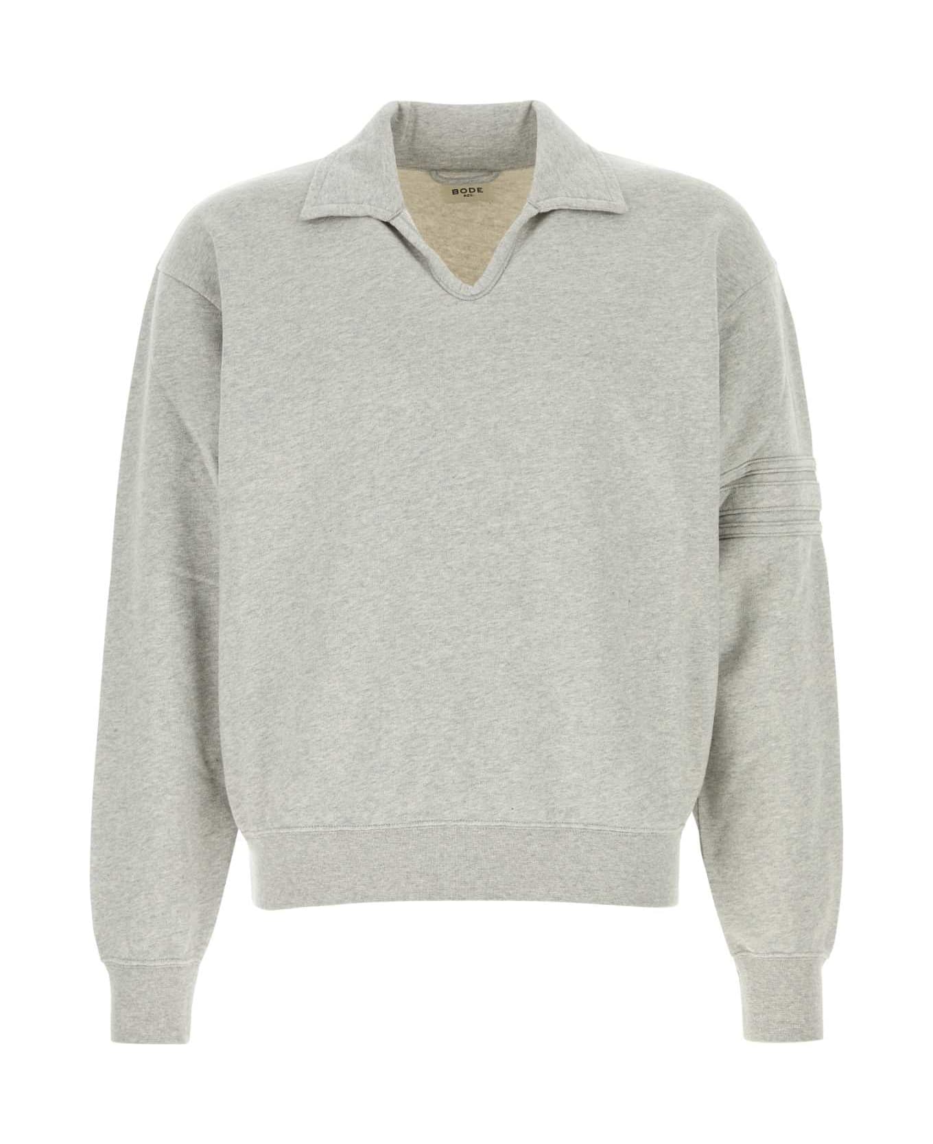 Bode Grey Cotton Polo Shirt - GREY ポロシャツ
