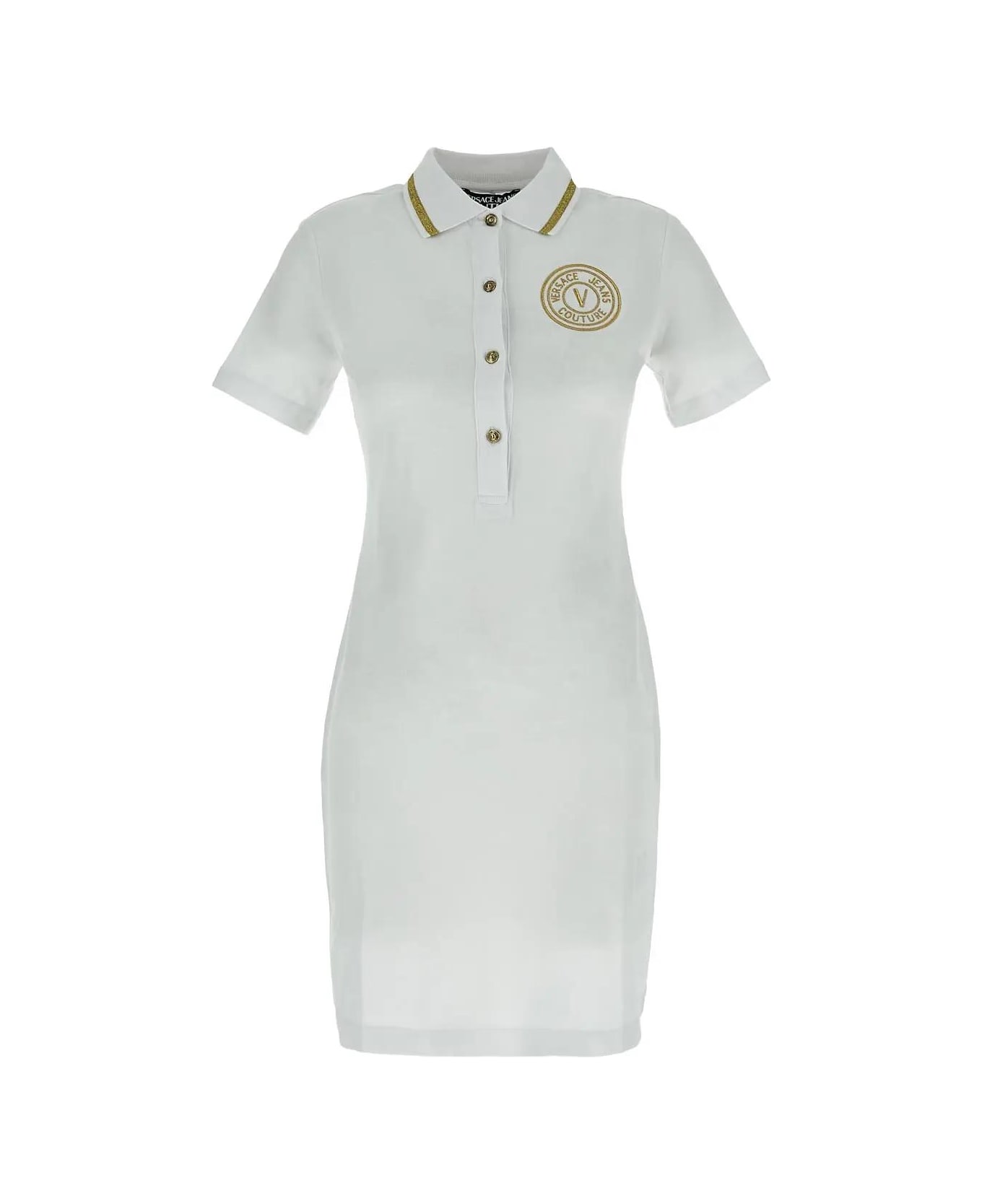 Versace Jeans Couture Cotton Dress - White ワンピース＆ドレス