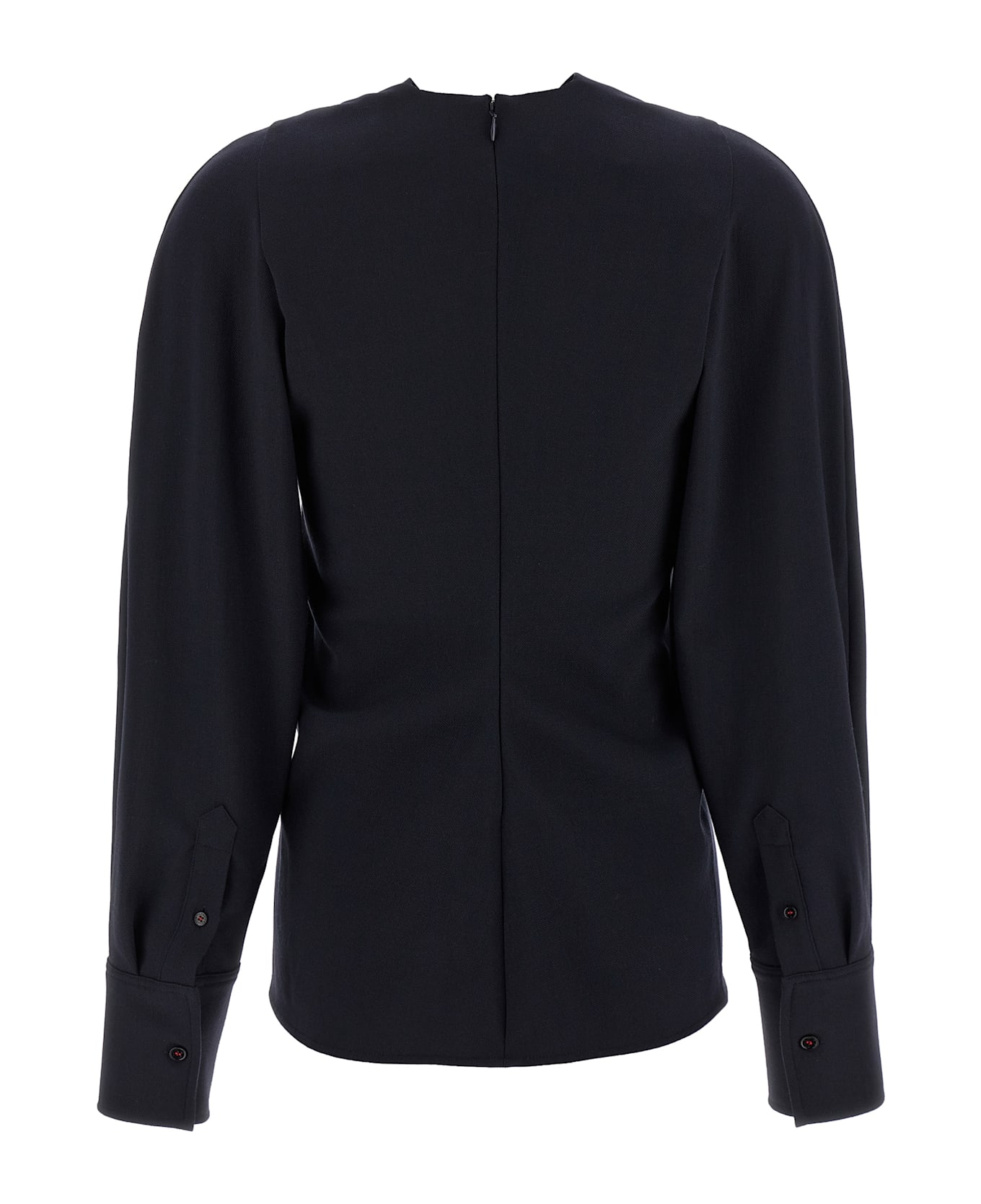 Victoria Beckham 
twist Detail
 Blouse - Blue