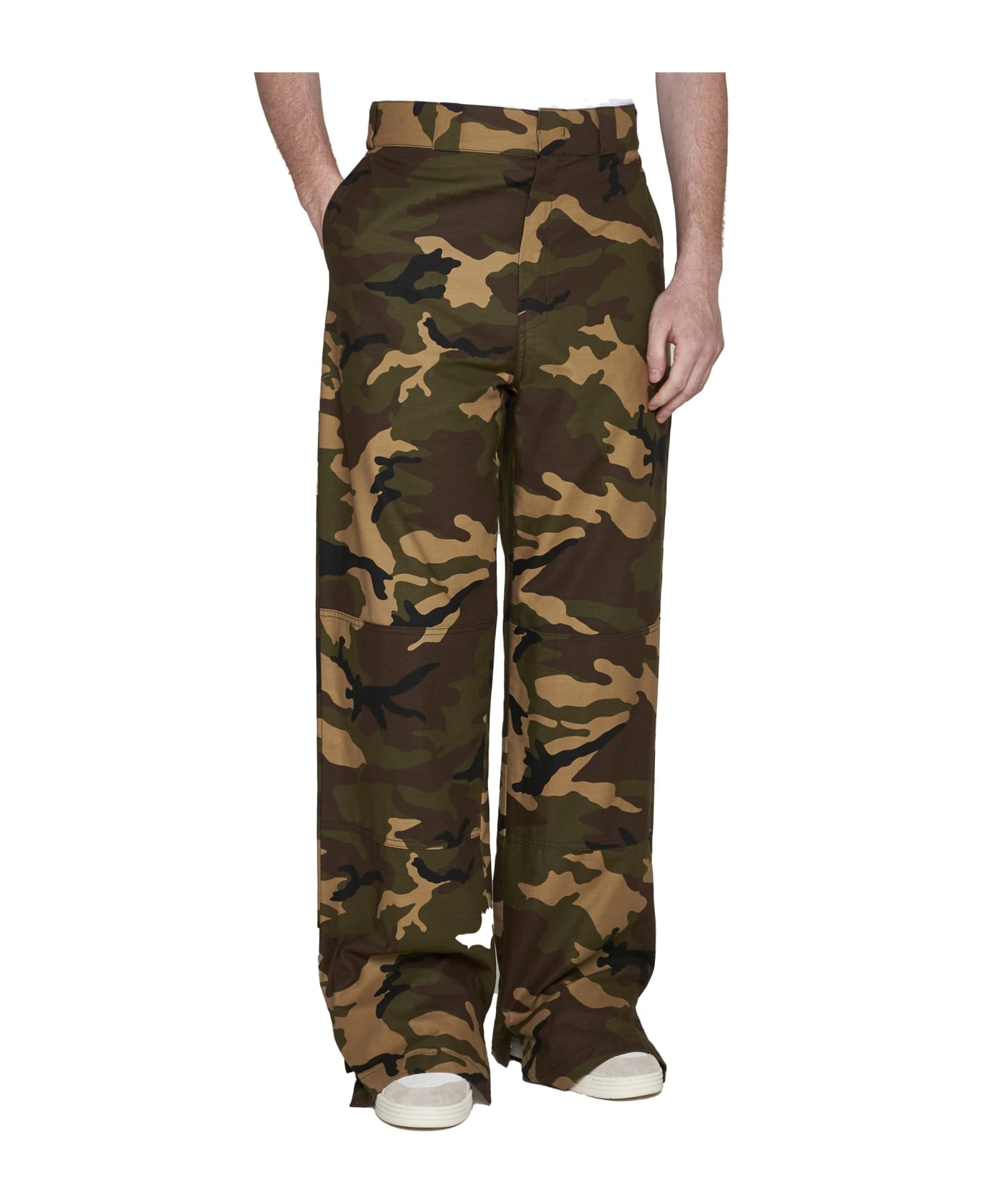 Palm Angels Camouflage Work Trousers - Multicolor