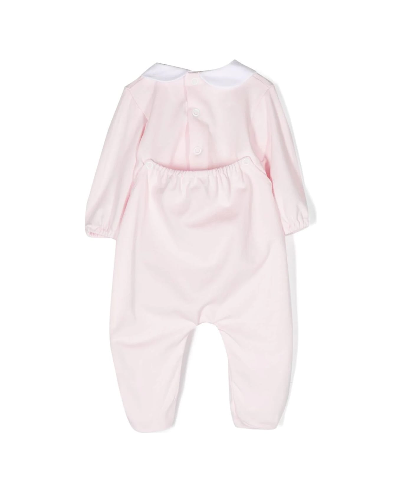Little Bear Onesie With Embroidery - Pink