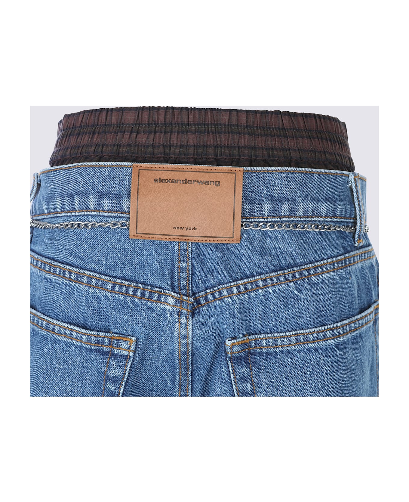 Alexander Wang Deep Blue Cotton Denim Jeans - DEEP BLUE