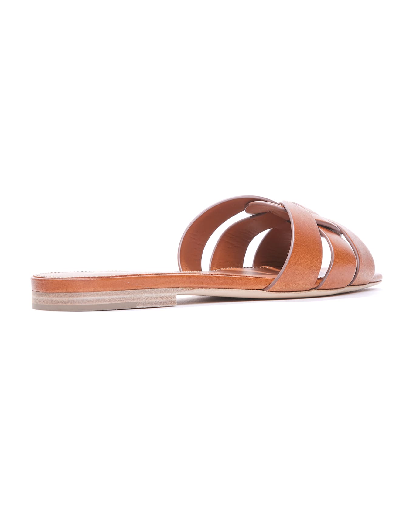 Saint Laurent Tribute Mules - Brown