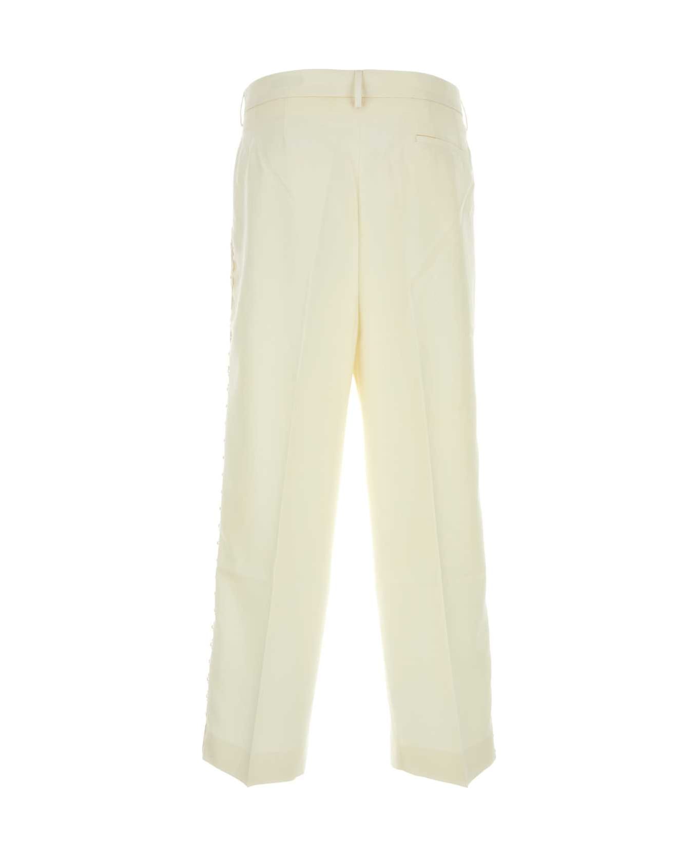 Bode Ivory Wool Pant - IVORY