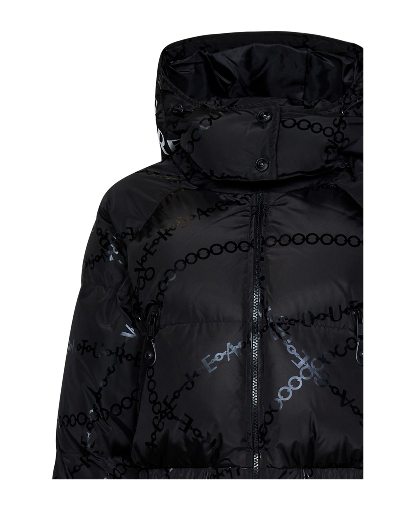 Versace Jeans Couture Necklace Down Jacket - Black