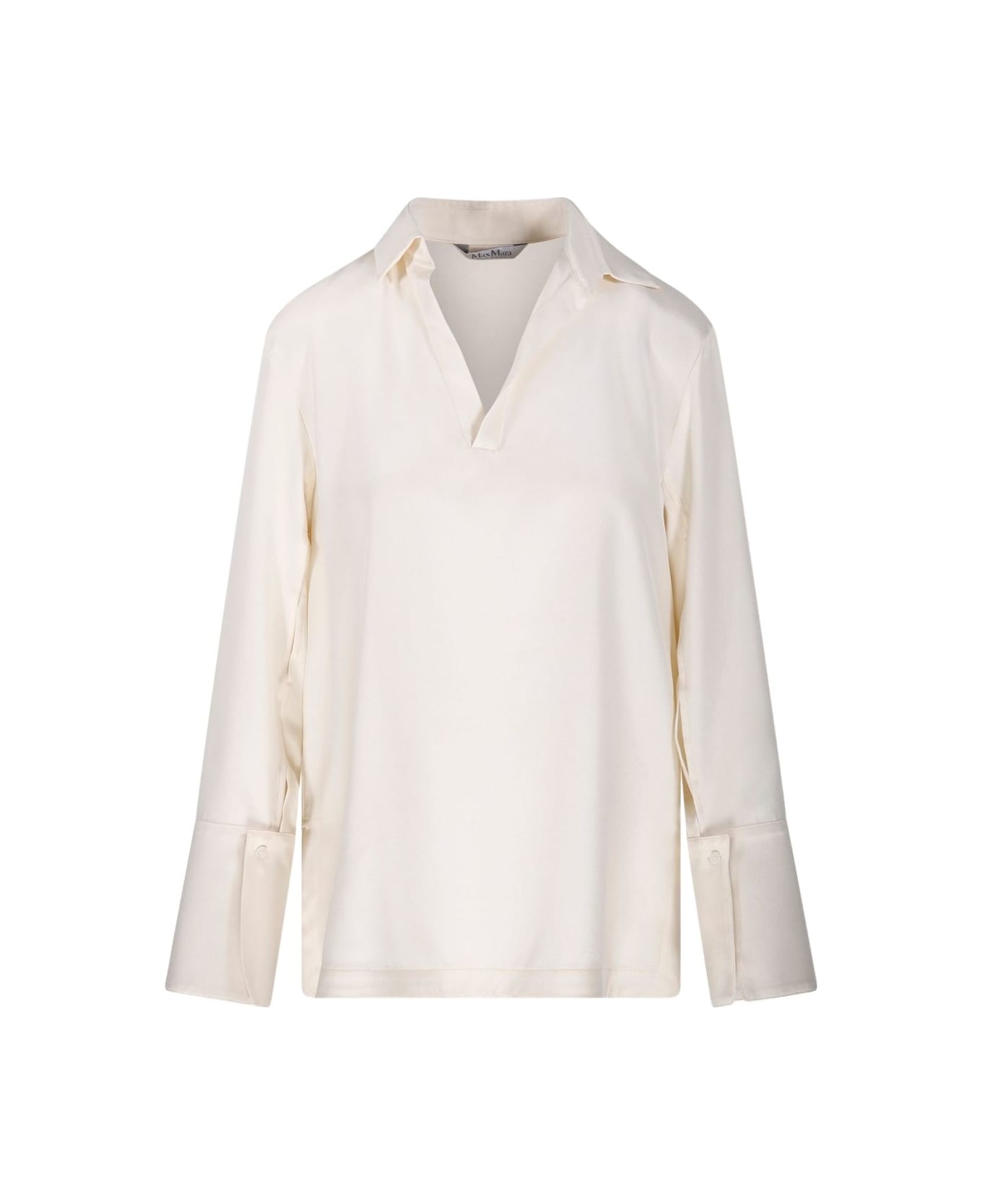 Max Mara V-neck Blouse - White