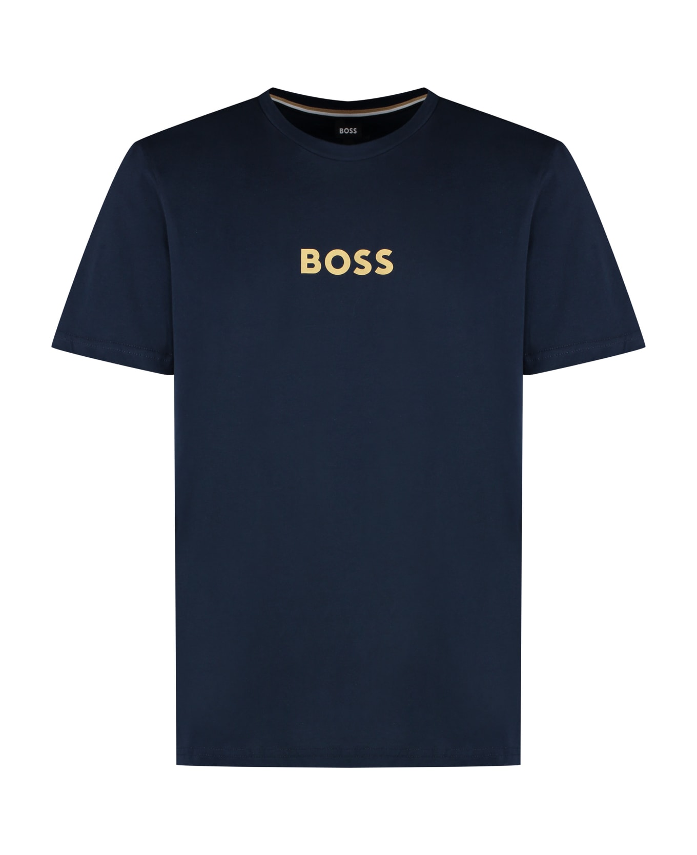 Hugo Boss Cotton Crew-neck T-shirt - blue
