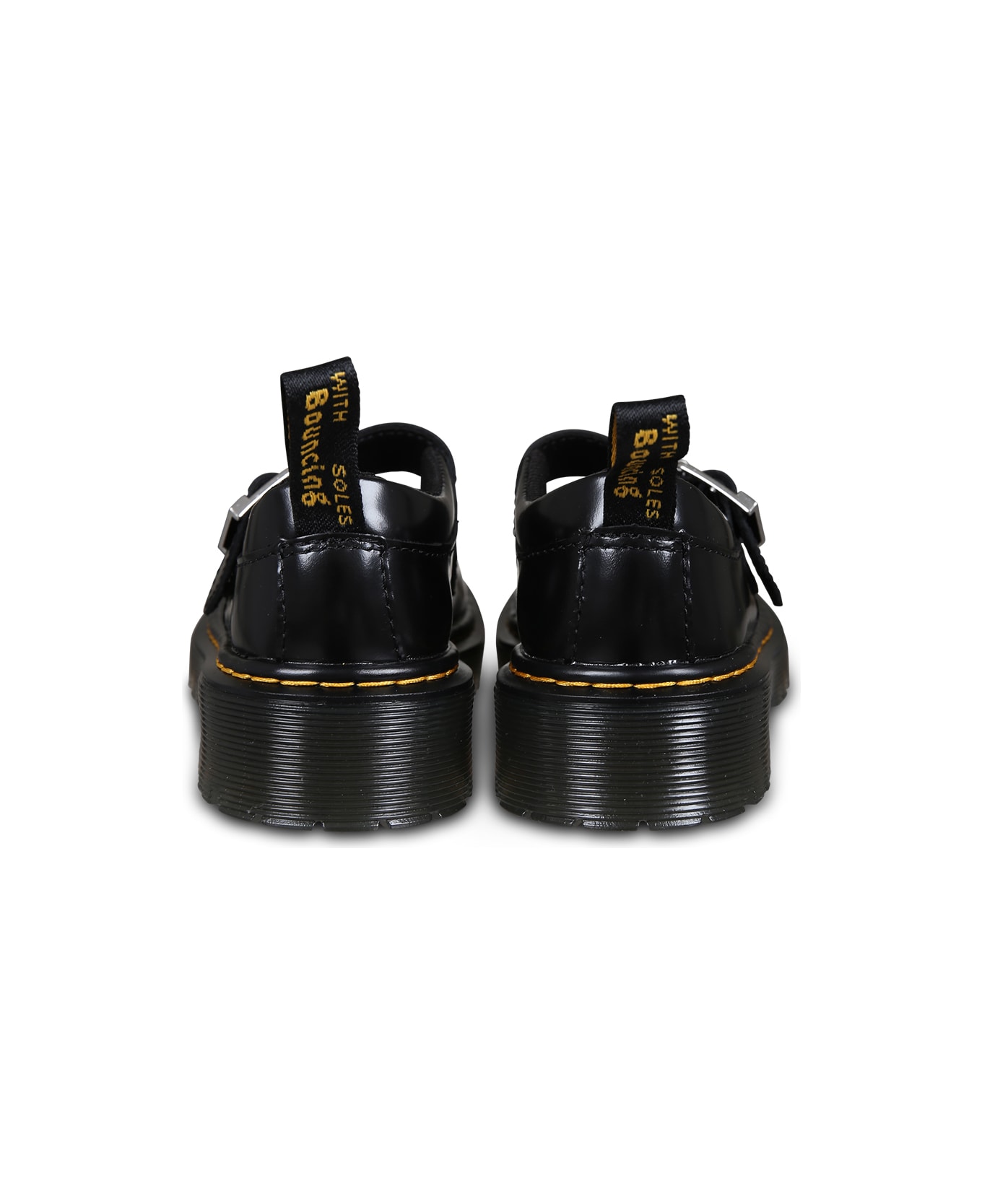 Dr. Martens Black Mj Bex Ballet Flats For Girl With Logo - Black シューズ