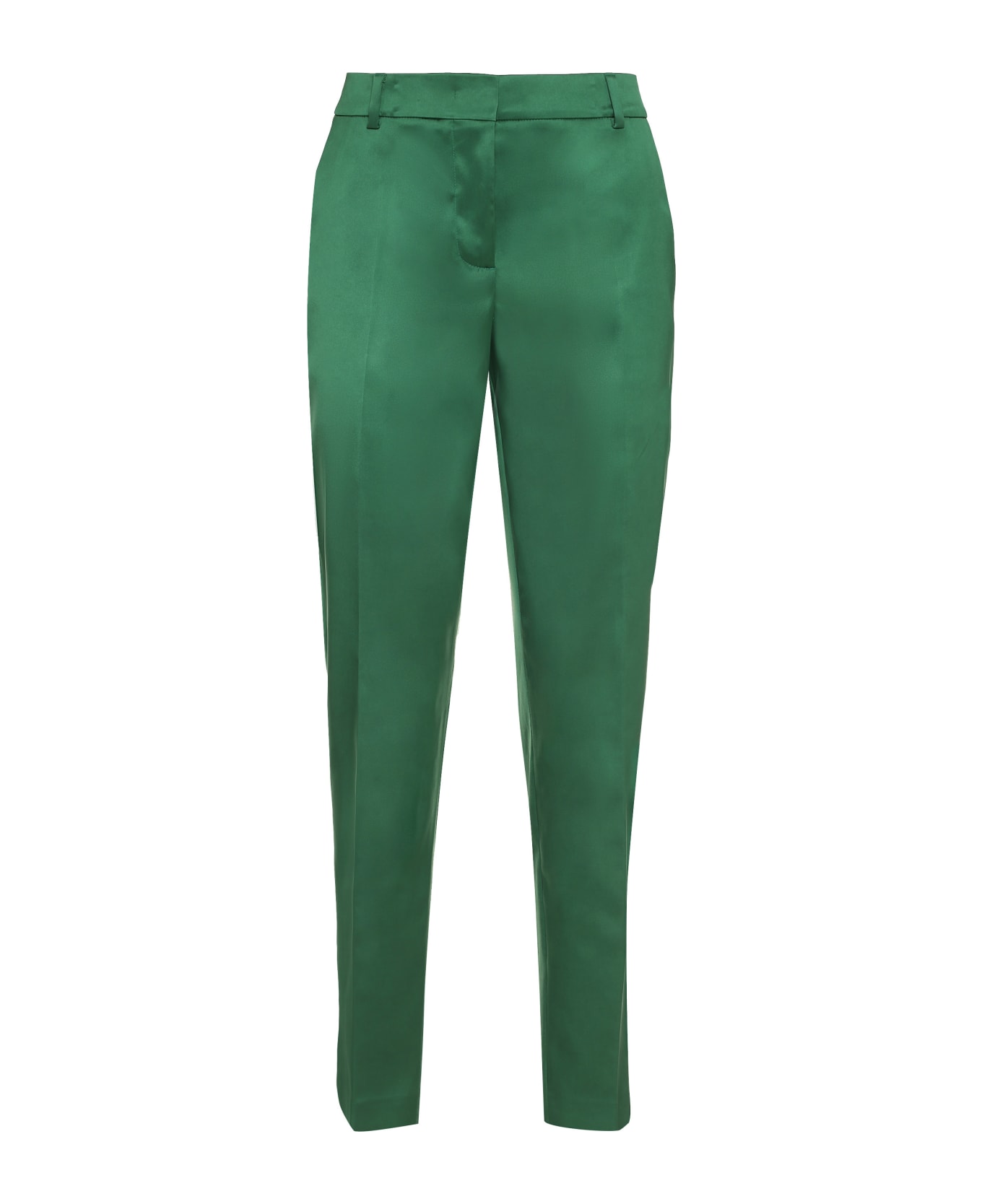 Boutique Moschino Satin Trousers - green