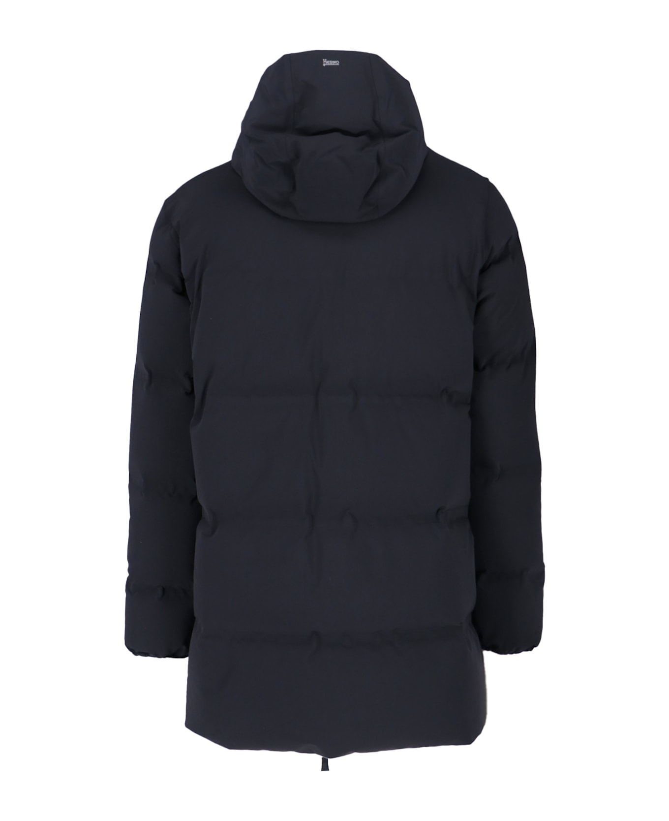 Herno Logo Zip Coat - Black