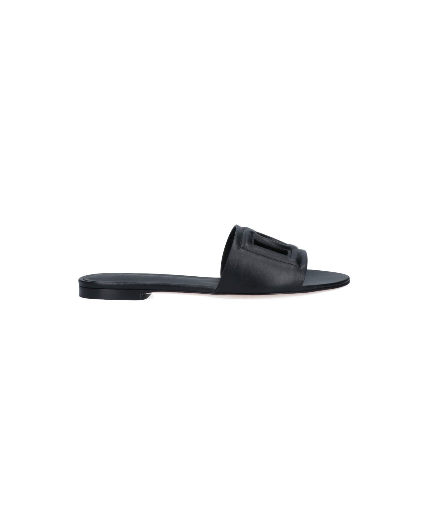 Dolce & Gabbana 'dg Millennials' Logo Slides - Black  