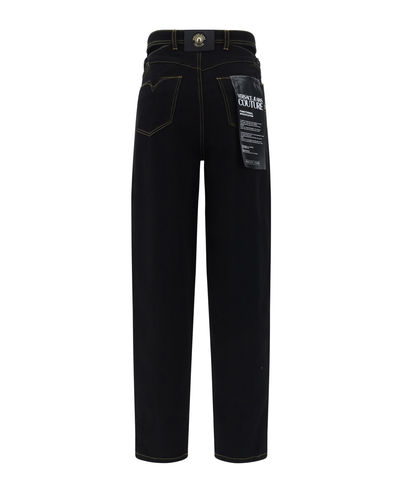 Versace Jeans Couture Denim Pants - Black Black ボトムス