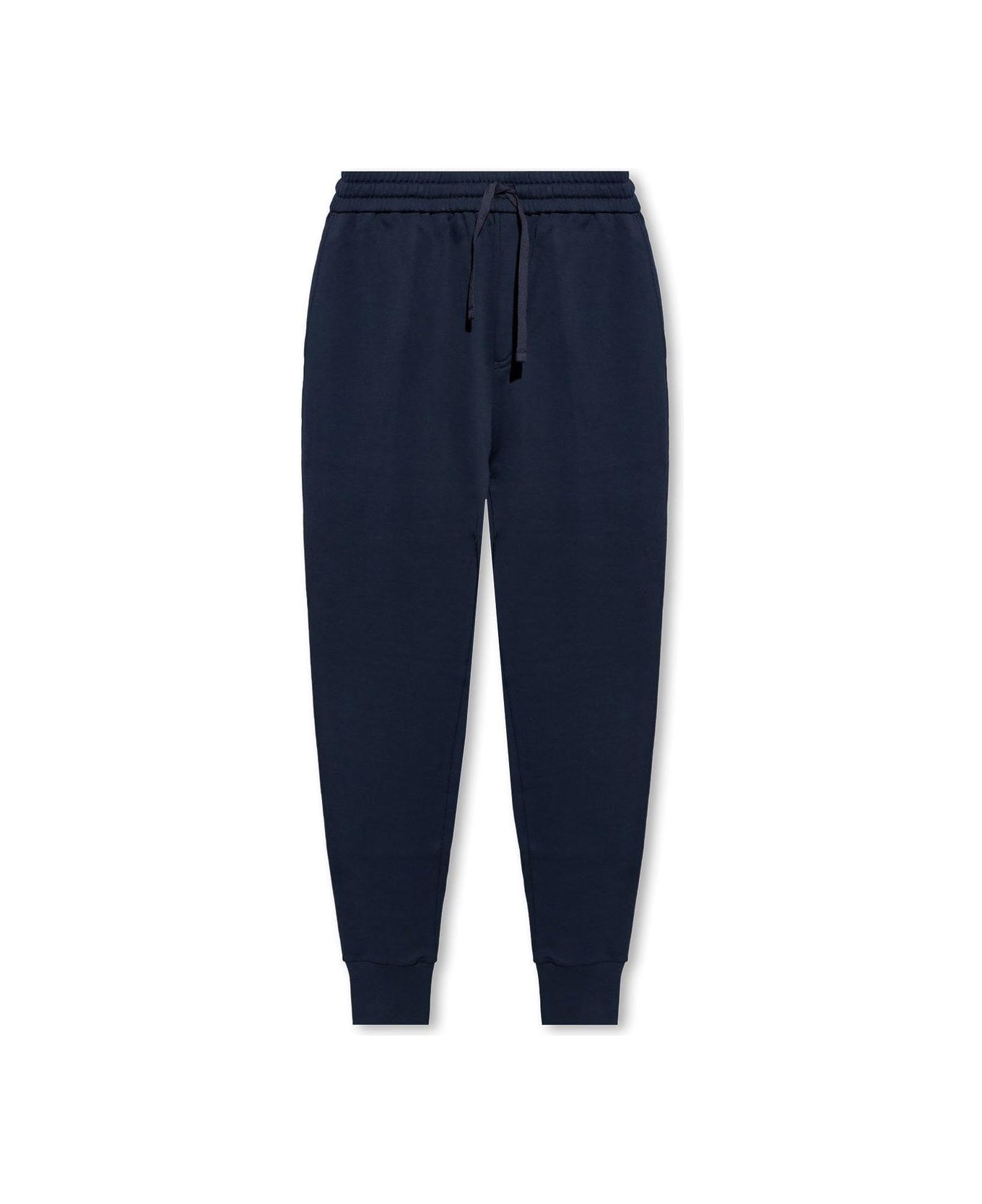 Etro Logo Embroidered Drawstring Tapered Track Pants - NAVY