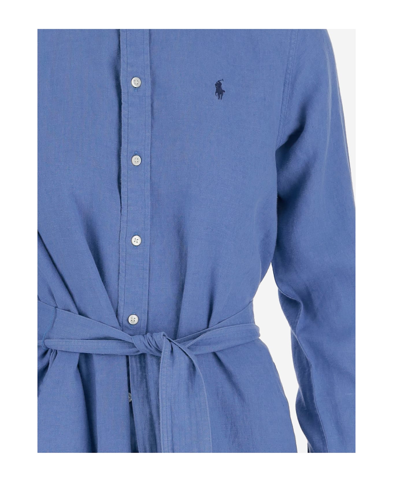 Polo Ralph Lauren Linen Dress - Light Blue