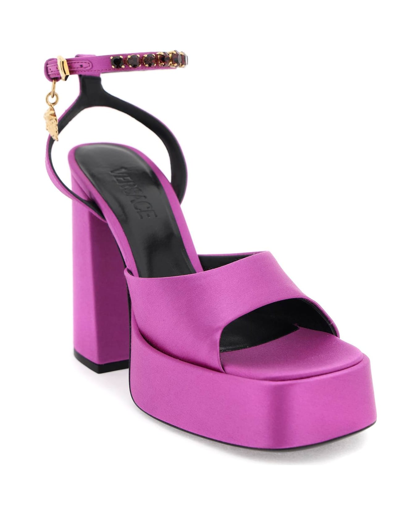 Versace 'aevitas' Sandals - BEACH ROSE VERSACE GOLD (Purple)