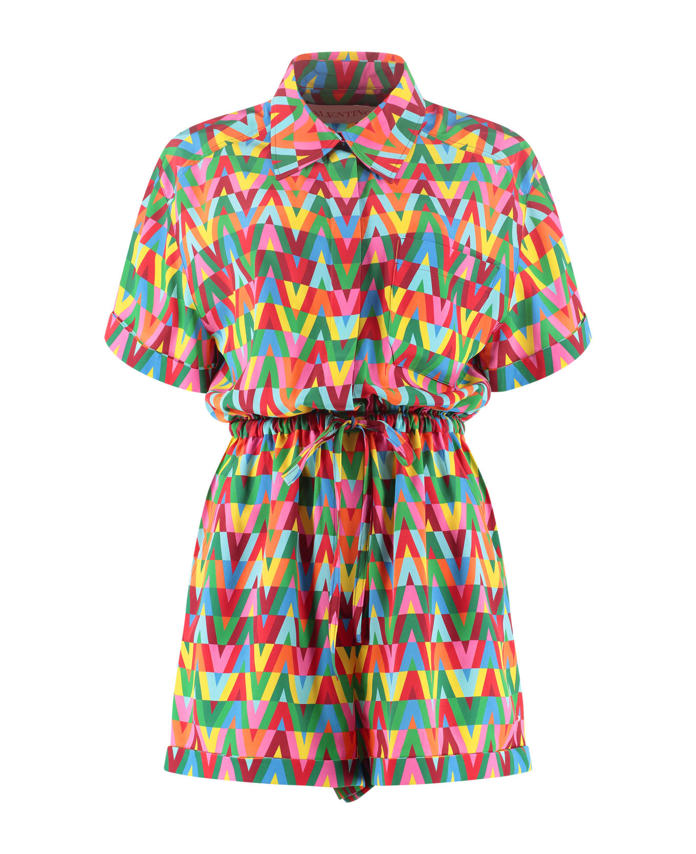 Valentino Garavani Printed Silk Jumpsuit - Multicolor