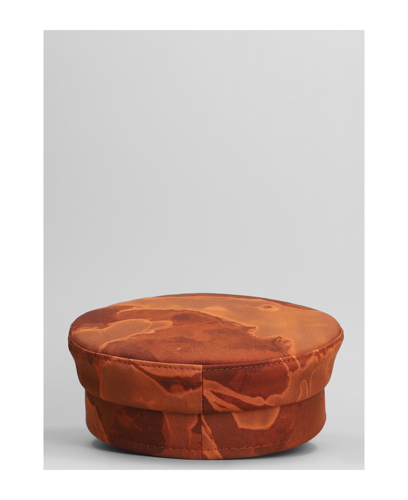 Ruslan Baginskiy Baker Boy Hats In Orange Cotton - orange