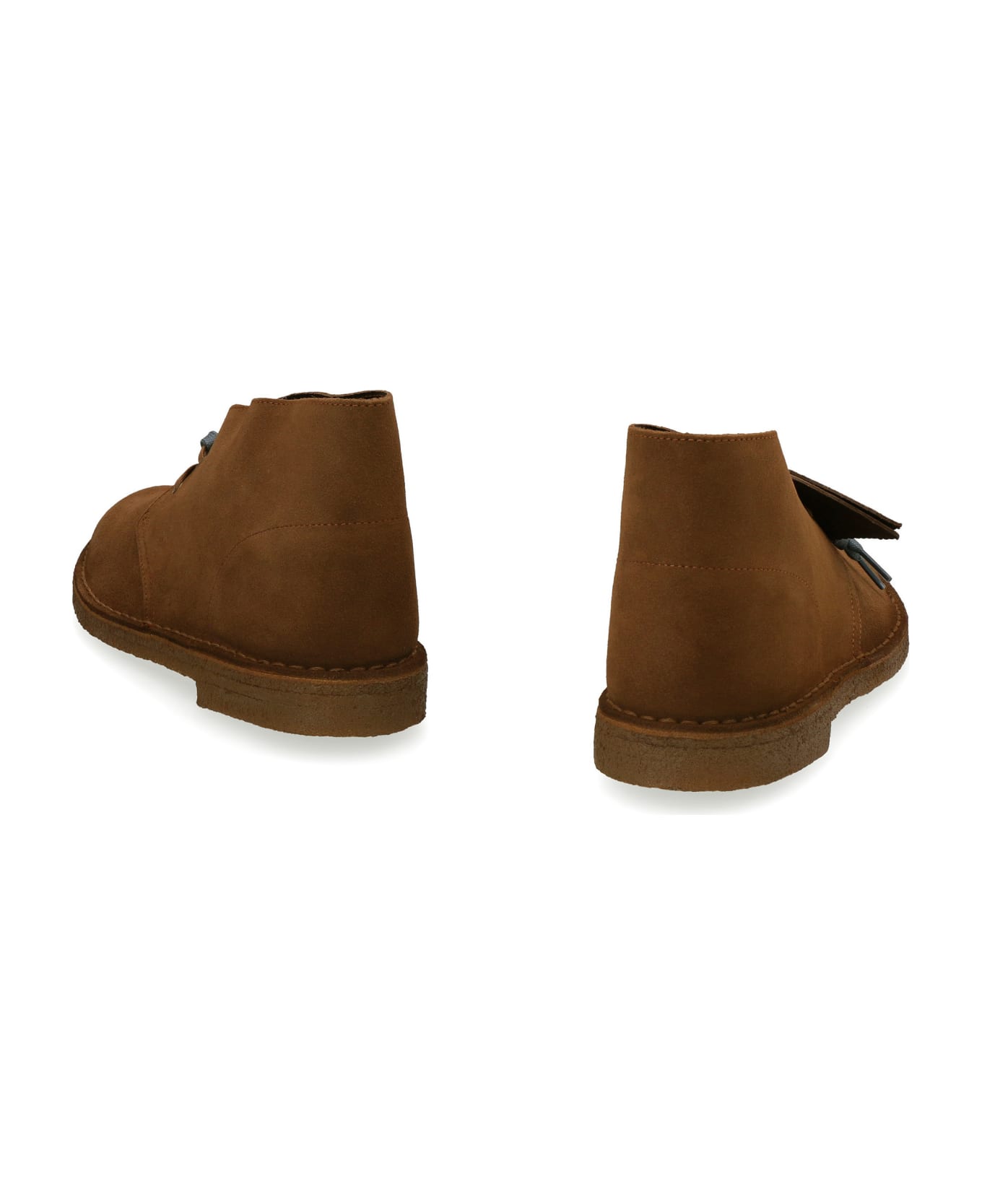 Clarks Suede Desert Boots - Saddle Brown ローファー＆デッキシューズ