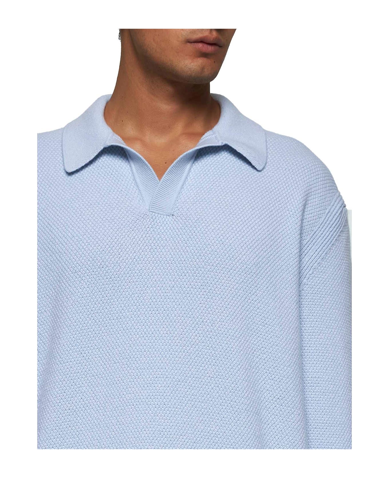 Zegna Polo Shirt - BLUE CHIARO UNITO