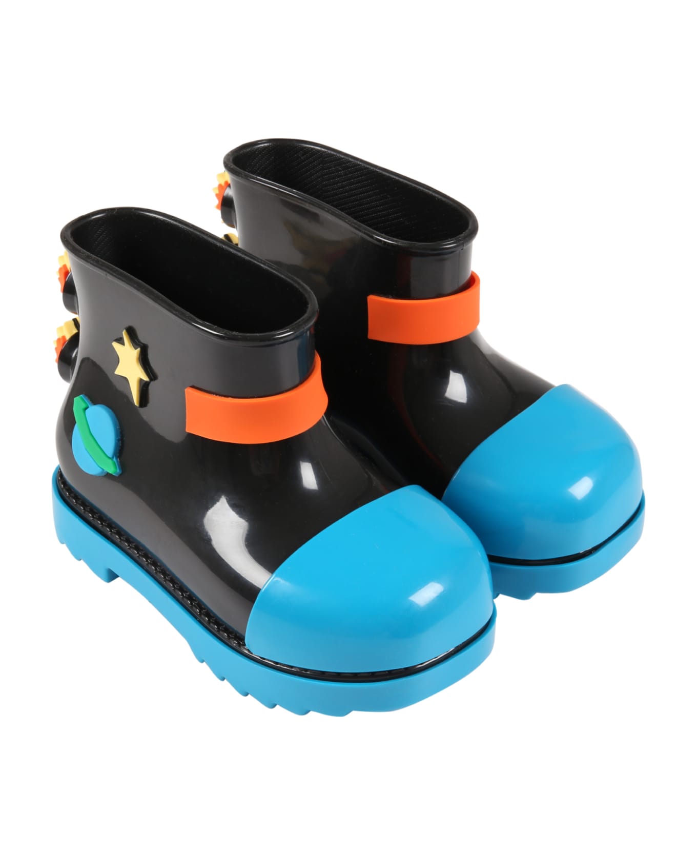 Melissa Multicolor Boots For Boy With Flames - Multicolor