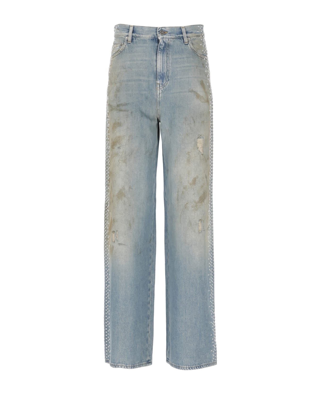 Golden Goose Cotton Jeans - Light Blue デニム