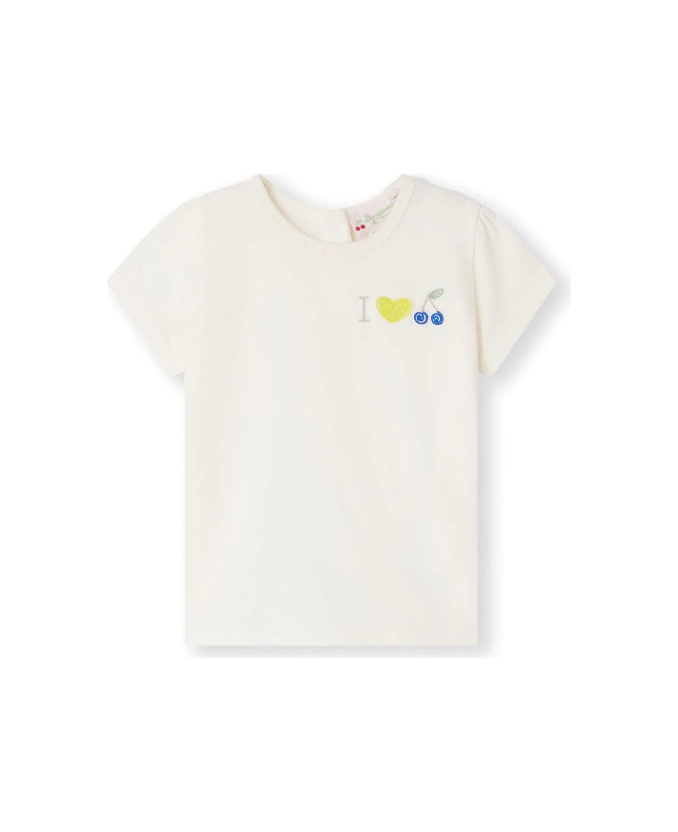 Bonpoint Tshirt Cira - White Milk Tシャツ＆ポロシャツ