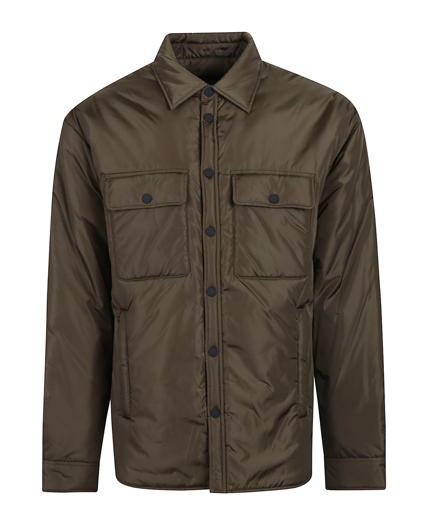 Dsquared2 Light Padded Shirt Jacket - Military Green