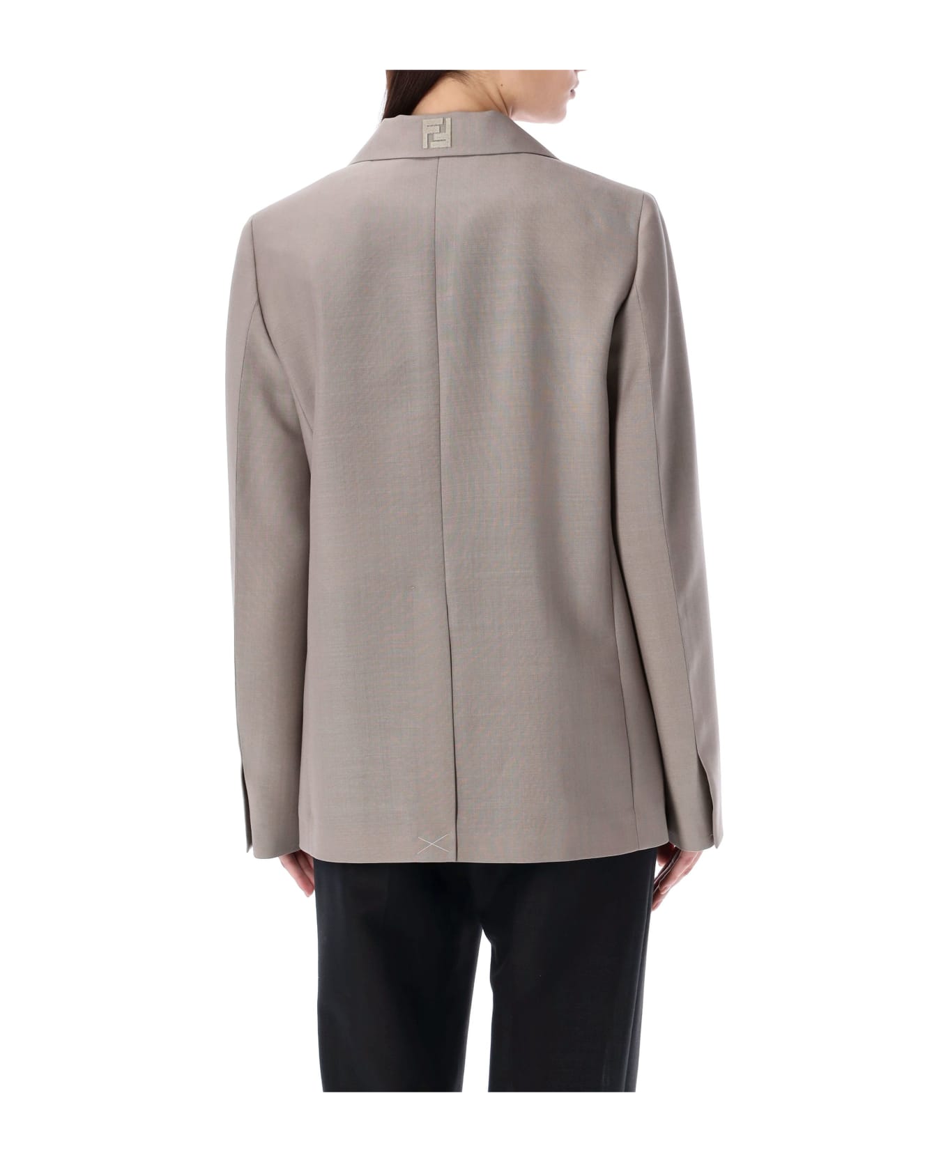 Fendi Deconstructed Tailored Jacket - ASH GREY